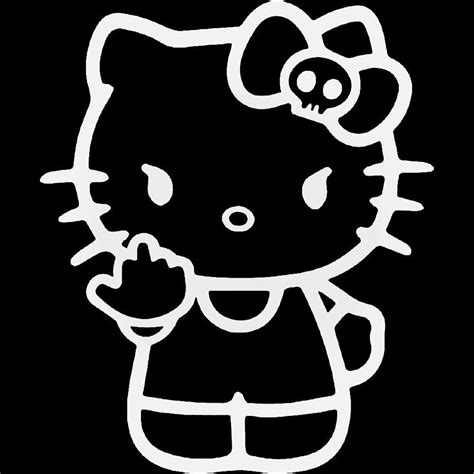 Hello Kitty Middle Finger Wallpaper