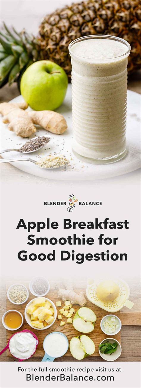 The Best Apple Breakfast Smoothie for Healthy Digestion - Blender ...