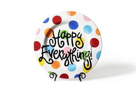 Bright Dot Big Happy Everything! Round Platter | Happy Everything!™ - Happy Everything! by Laura ...