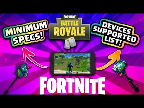 FORTNITE ANDROID DEVICES COMPATIBLE LIST AND MINIMUM REQUIREMENTS ...