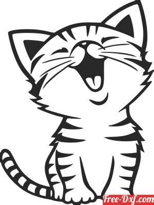 Cat Clipart Black And White Free - Infoupdate.org