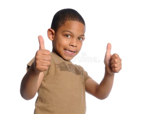 African Boy Thumbs Down Sign Stock Image - Image of horizontal, hand: 18619047