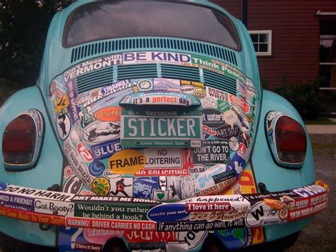 Pin by Sharon Gervais on VW bugs - Oh My! | Vw art, Vintage bumper stickers, Bumper stickers