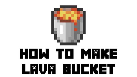 Minecraft: How to Make Lava Bucket - YouTube