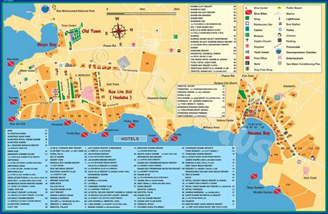 Sharm El Sheikh maps and hotels