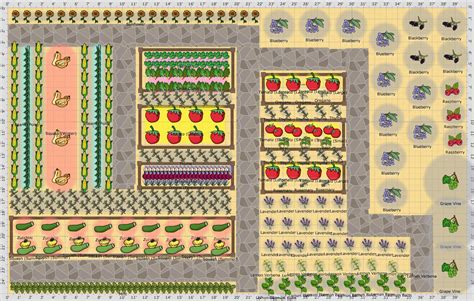 Garden Plan - 2014: Back Veg + Berry Patch