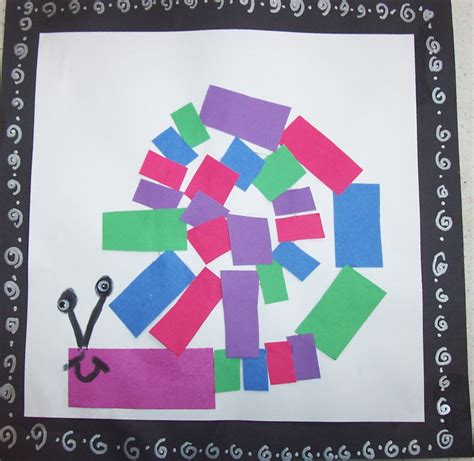 First Grade: Matisse style Snails - SWITZER ELEMENTARY ART GALLERY