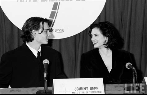 Johnny Depp and Winona Ryder at ShoWest 1990 - JOHNNY DEPP & WINONA ...