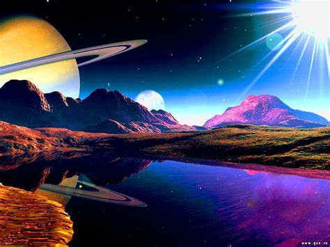 Wallpaper Surface of planets Space