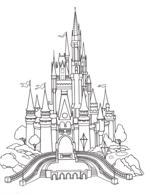 Magic Kingdom Castle Drawing at GetDrawings | Free download