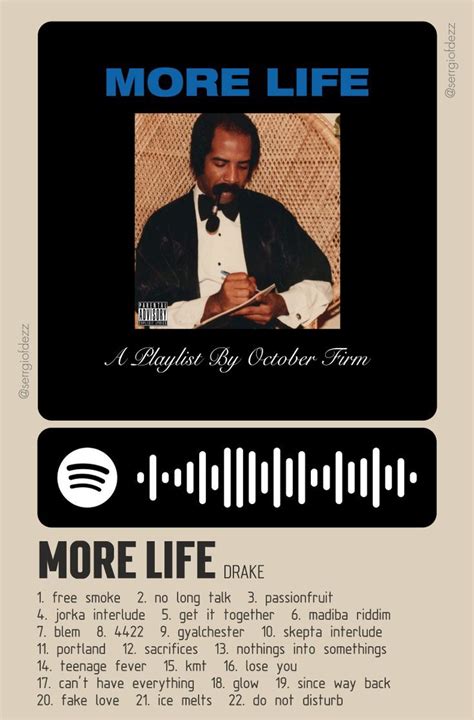 More Life by Drake | More life drake, Cool album covers, Drakes album