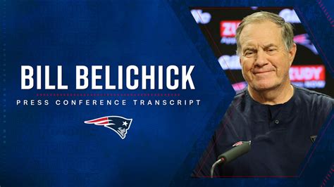 Transcript: Bill Belichick Press Conference 12/29