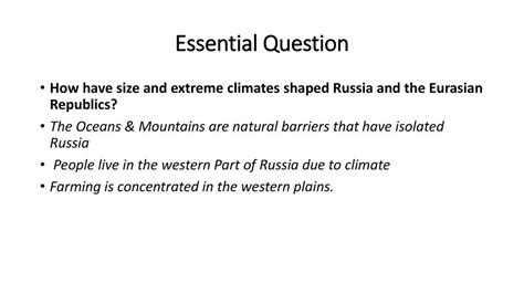 Russia & the Eurasian Republics - ppt download