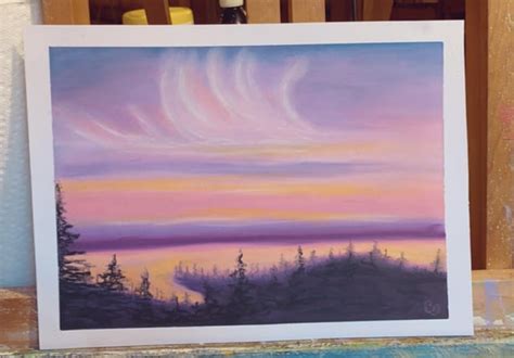 Another Oil Pastel sunset 🌲🌅🌲 : r/Oilpastel