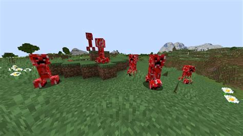 red creeper 1.19.2 Minecraft Texture Pack