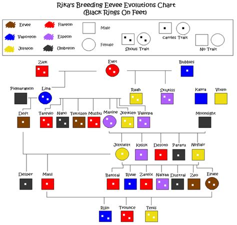 Eevee Breeding Chart by MidnightFox31 on DeviantArt