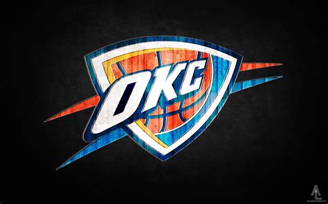 Oklahoma City Thunder Logo Wallpaper 5. | Oklahoma city thunder logo, Okc thunder, Oklahoma city ...