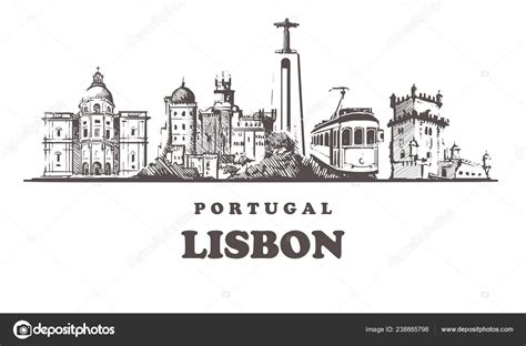 Lisbon Svg Lisboa Cut File Vector Skyline Portugal Sv - vrogue.co