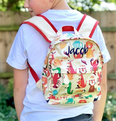 Personalised Wild Animal Kids Backpack By The Alphabet Gift Shop