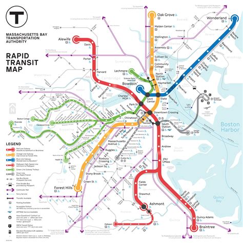 Boston Metro Map Competition Entry by Kenneth Miraski at Coroflot.com