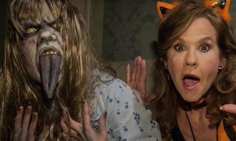 Watch Linda Blair Walk Through 'The Exorcist' Maze at Halloween Horror Nights - Bloody Disgusting