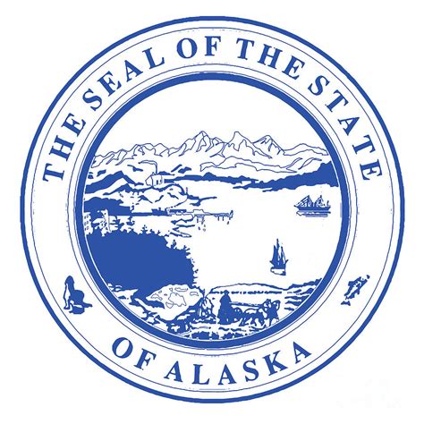 Seal of the state of Alaska Digital Art by Bigalbaloo Stock - Fine Art America