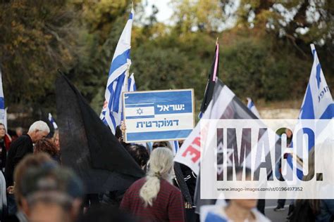 Left-wing activists take part during a protest against the government ...