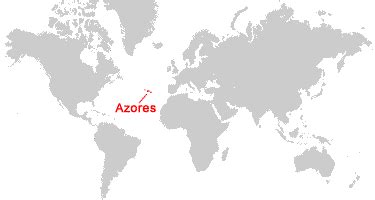 Azores On A World Map - Amanda Marigold