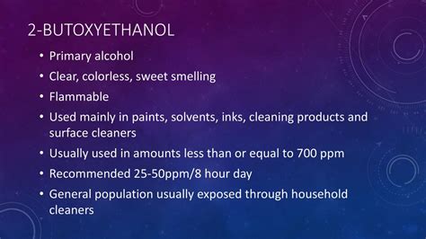 The effect of 2-Butoxyethanol on microbial life - ppt download