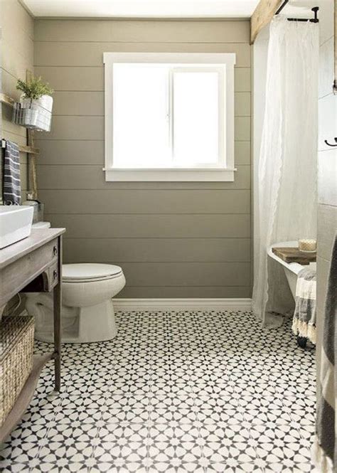 101 STUNNING FARMHOUSE BATHROOM TILE FLOOR DECOR IDEAS AND REMODEL TO INSPIRE YOUR BATH… | Small ...