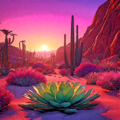 Bright Desert Sunset Digital Art by Eve Matheny - Fine Art America