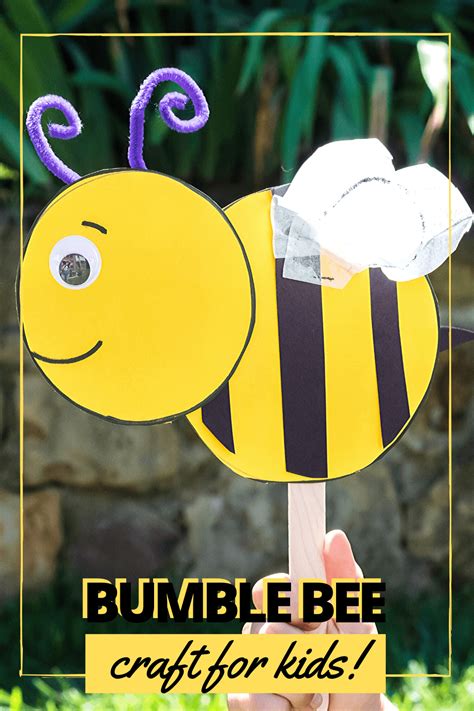 How to Make a Simple Preschool Bumble Bee Craft | Bumble bee craft, Bee ...