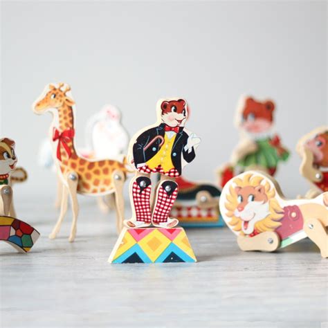 vintage toy circus set