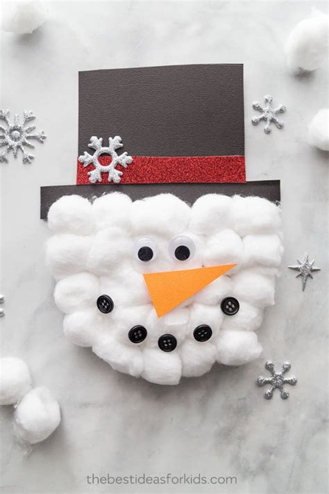 33 Adorable Snowman Crafts for Kids and Grownups to Make This Winter