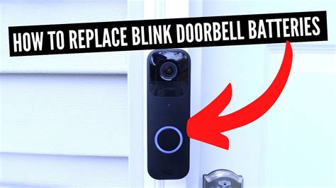 How To Replace Blink Doorbell Batteries - YouTube