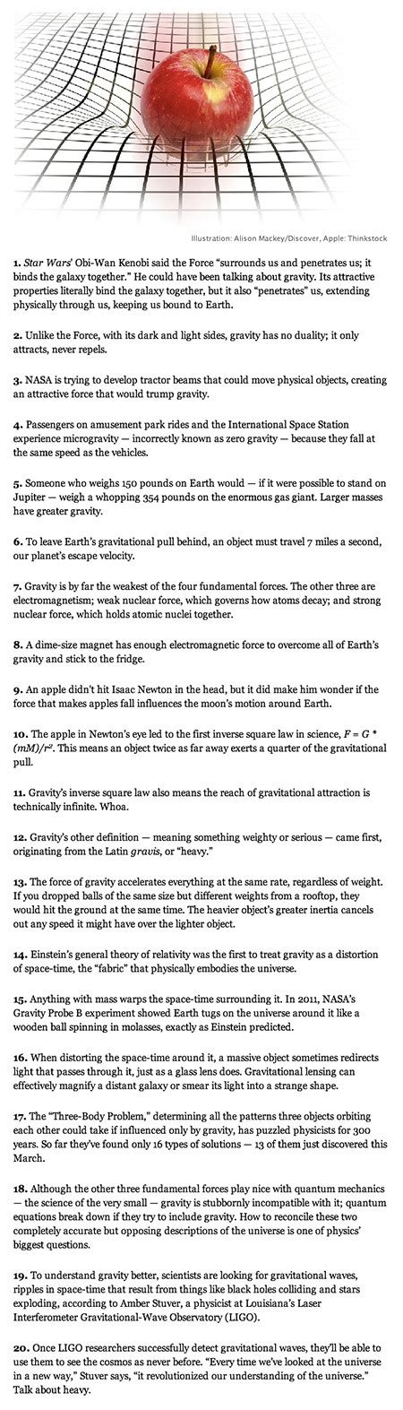 20 Interesting Facts About Gravity That Might Surprise You - TechEBlog