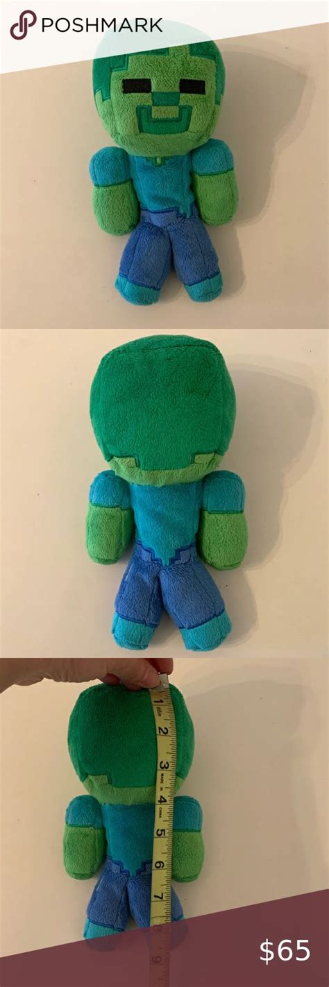 JINX Minecraft Baby Zombie Plush Stuffed Toy, Multi-Colored, 8.5" Tall | Baby zombie, Minecraft ...