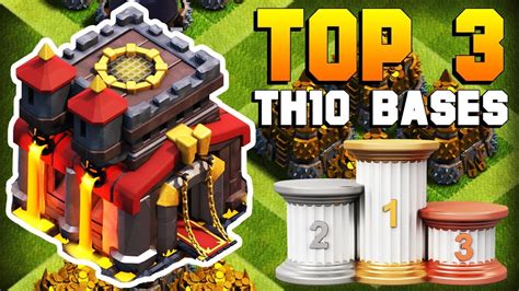 TOP 3 BEST TH10 Farming Base | CoC NEW Town Hall 10 Defense Strategy | Clash of Clans - YouTube