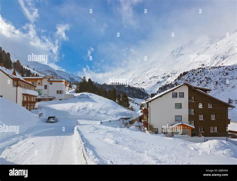 Mountain ski resort Obergurgl Austria Stock Photo - Alamy