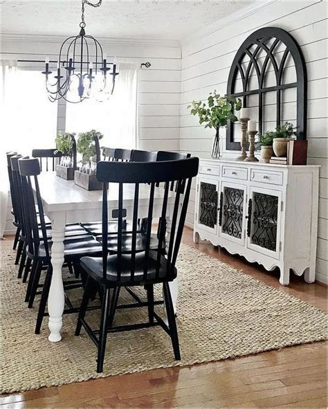 Black and white decor 24 in 2020 | Dining room wall decor, Farmhouse ...