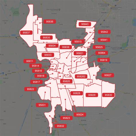 Sacramento, CA Zip Code Map | Akpene "Penny" Ranson