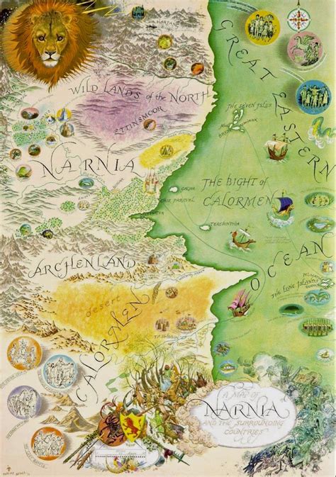 Vintage Narnia Map | Map of narnia, Fantasy map, Narnia