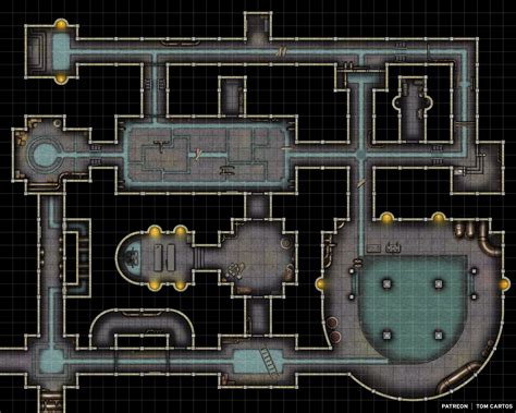 City Sewers & Modular Tiles - Free Version | Tom Cartos | Dungeon maps, Tabletop rpg maps ...