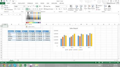 Excel For Noobs Part 51: How to Apply Excel Themes Excel 2016 Tutorial ...