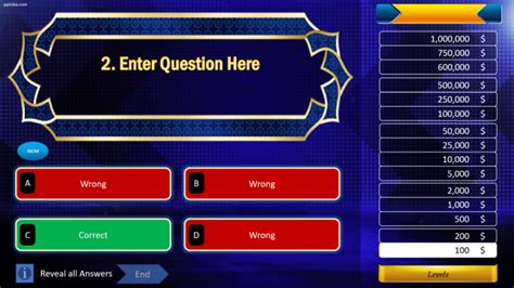 "Who wants to be a Millionaire?" Download Free PPT Template