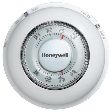 Honeywell Round White Low-Voltage 24-Volt 1 Stage Heat Only Wall Thermostat-T87K1007 - The Home ...