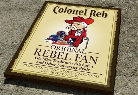 Ole Miss Colonel Reb Canvas 11x14