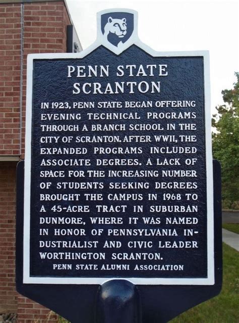 Penn State Scranton Historical Marker