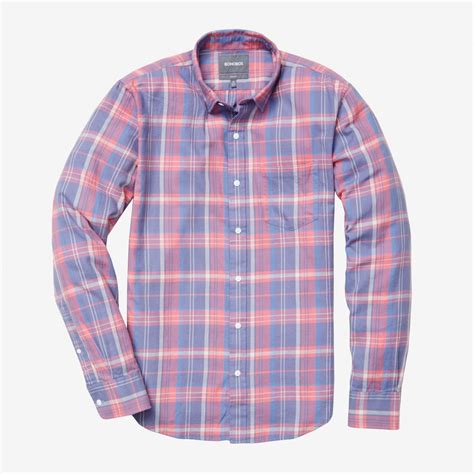 Bonobos Pink Plaid Flannel - Mensfash