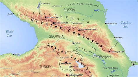 [SOLVED] Which one of the following mountains lies in between Caspian ...